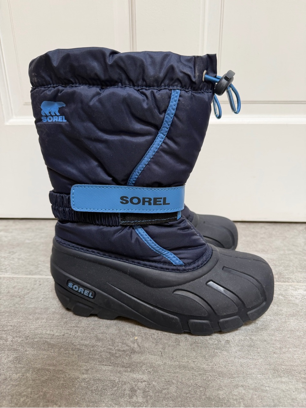 Sorel Kids Navy Blue Snow Boots - worn once!